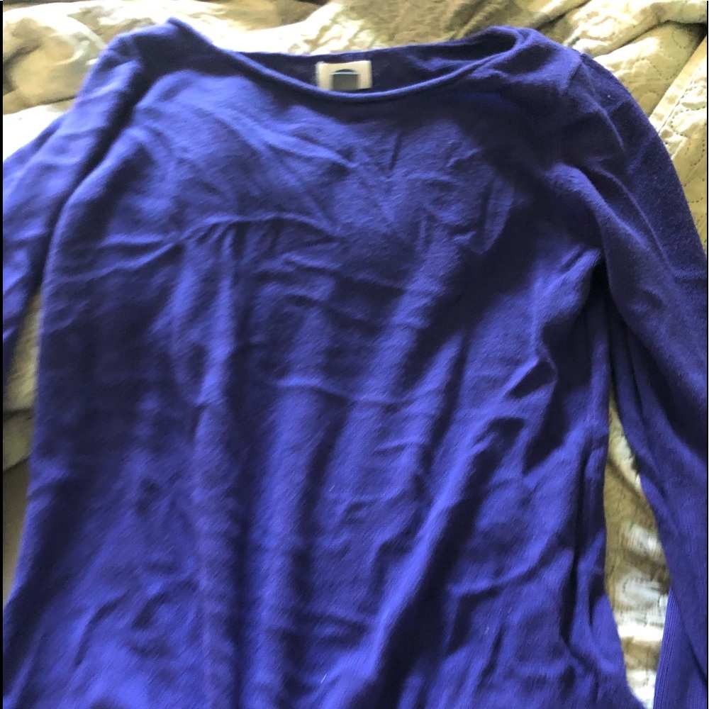 Medium, purple sweater!